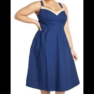 Modcloth Verve Confirmed Sundress in Navy